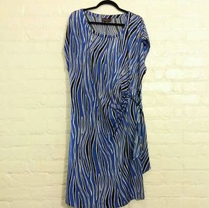 ⬇Dana Buchman Woman zebra stripe dress 3XL Plus